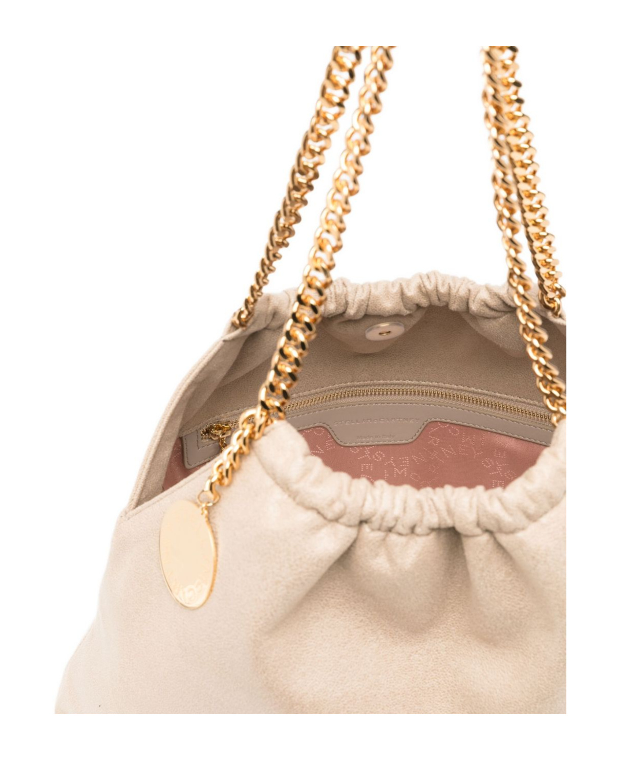 Stella Mccartney Medium Falabella Chain Shoulder Bag In White