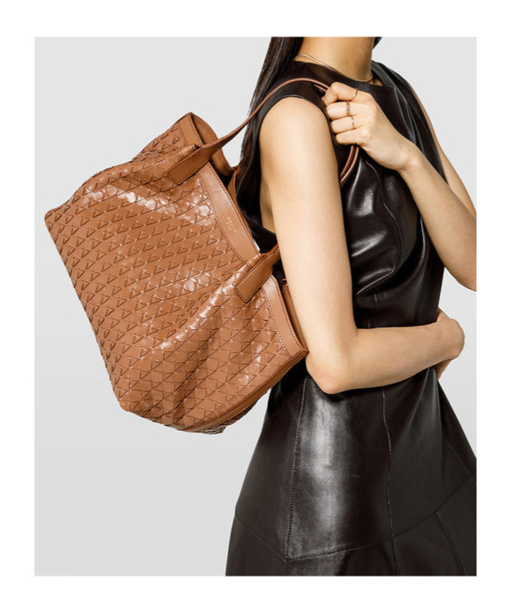Serapian Small Secret Tote Bag In Brown