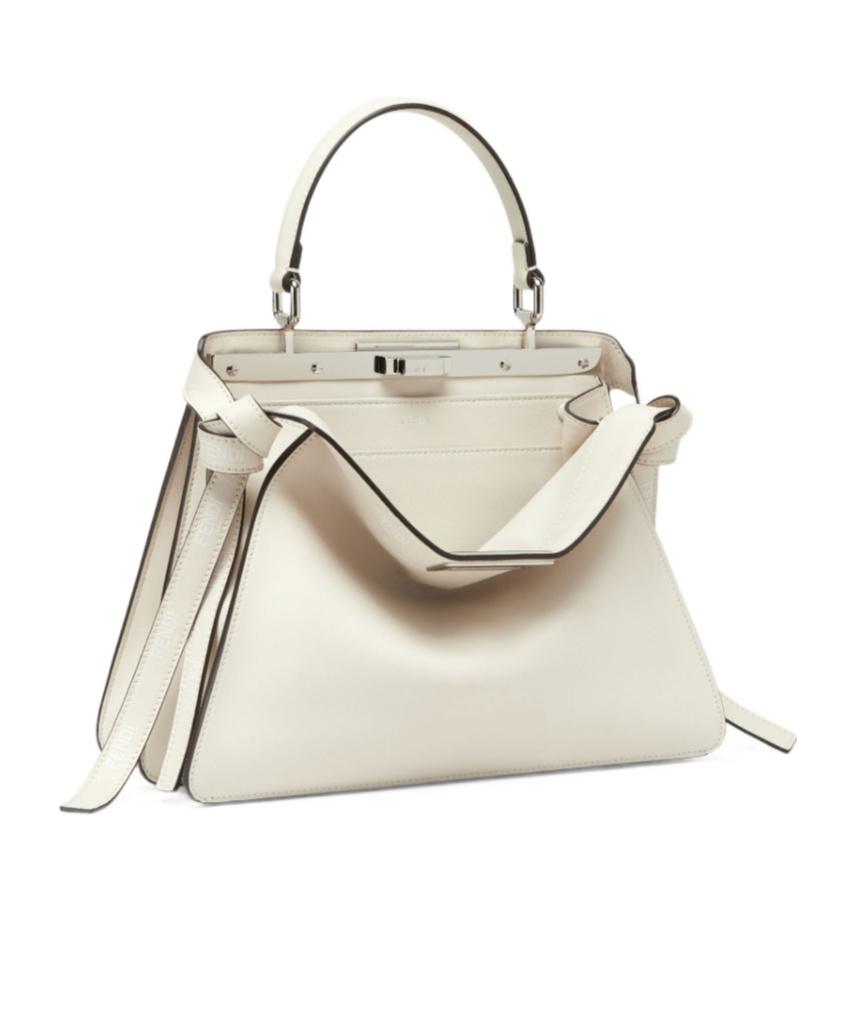 Fendi Peekaboo Iseeu Medium Tote Bag In White
