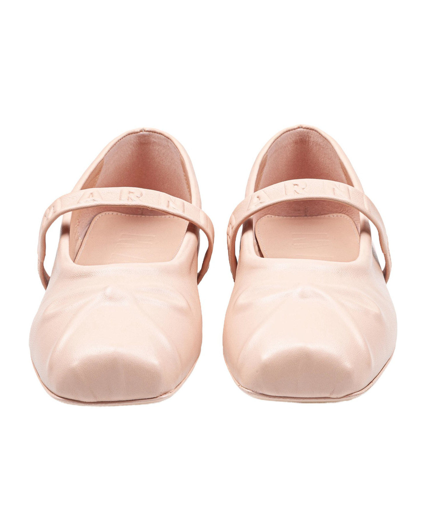 MARNI LEATHER BALLERINA SHOES