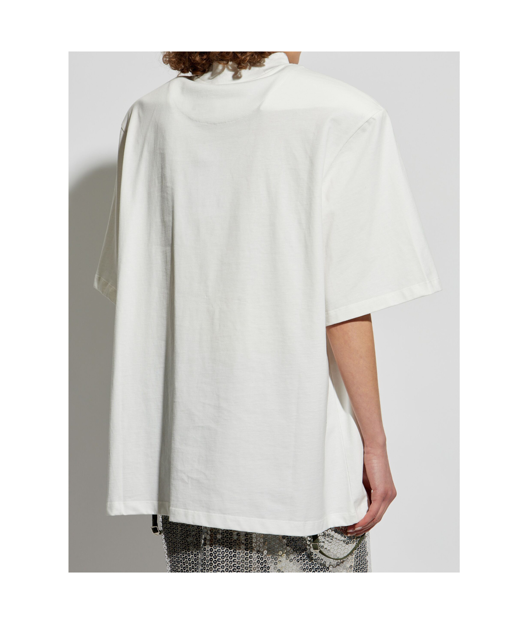 Shop Attico Embroidered T-shirt In White