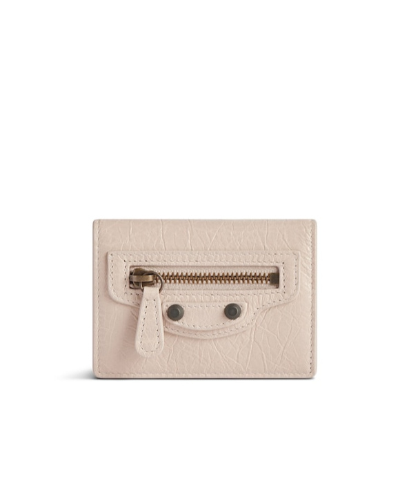 Balenciaga Le City Mini Wallet In Almond-colored