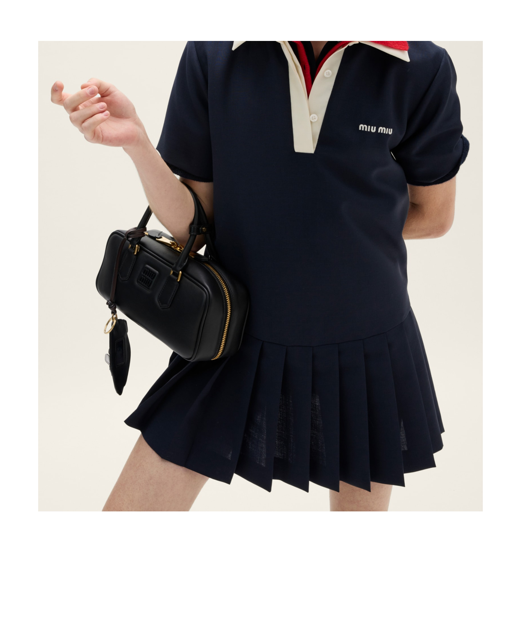 Shop Miu Miu Kid Mohair Mini-dress In Black
