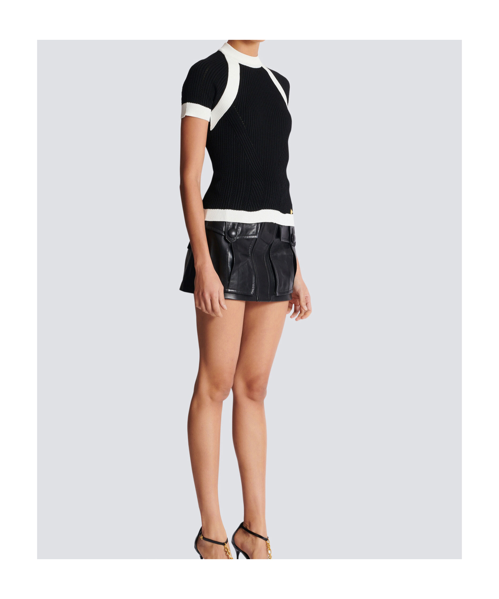 Balmain Short-sleeved Knit Top