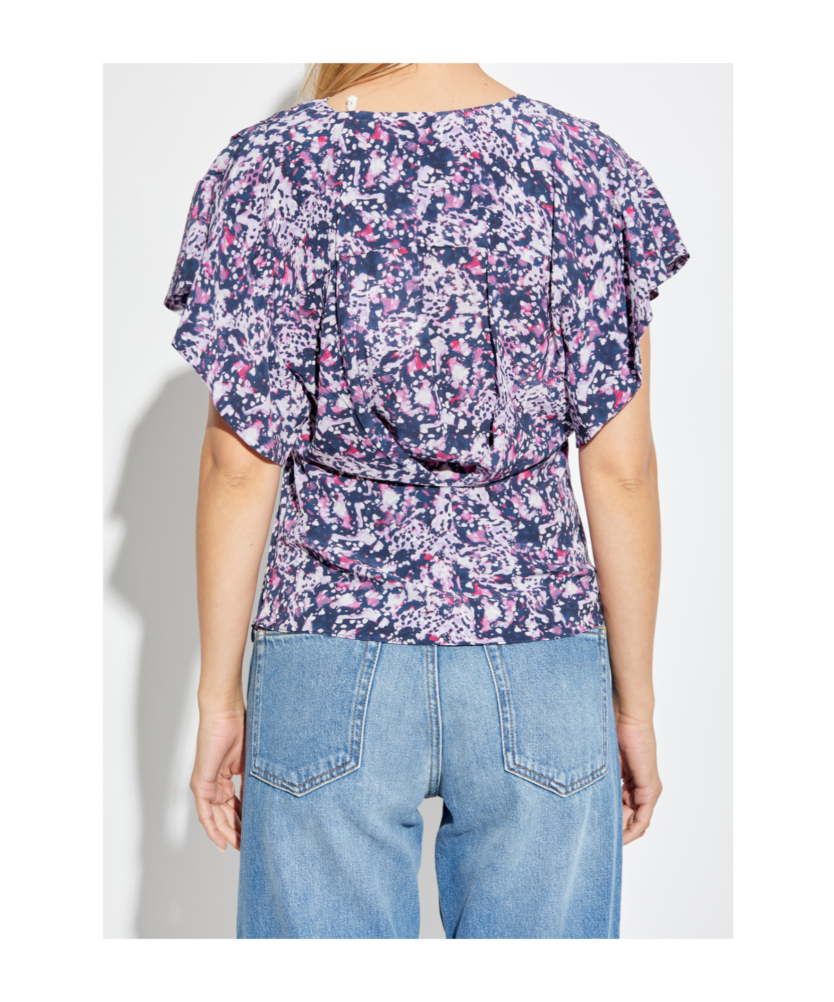 Shop Isabel Marant Étoile Delocia Blouse In Blue