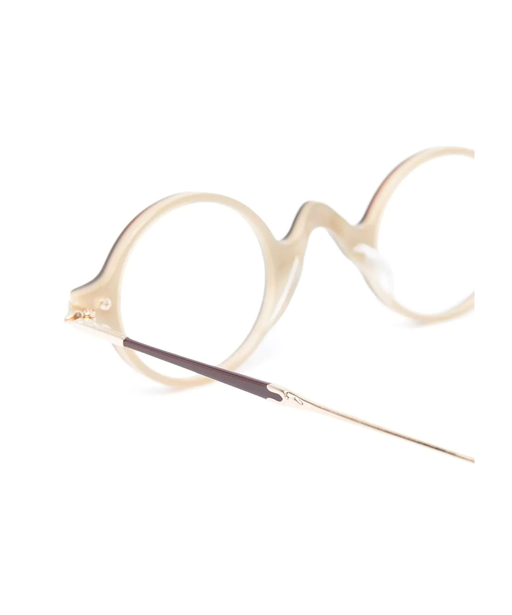 Matsuda Round-frame Glasses In Brown