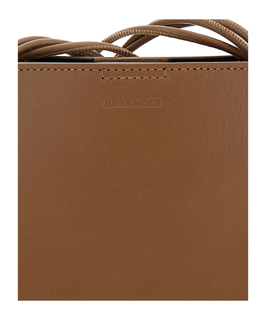 Jil Sander Square Shoulder Bag In Brown
