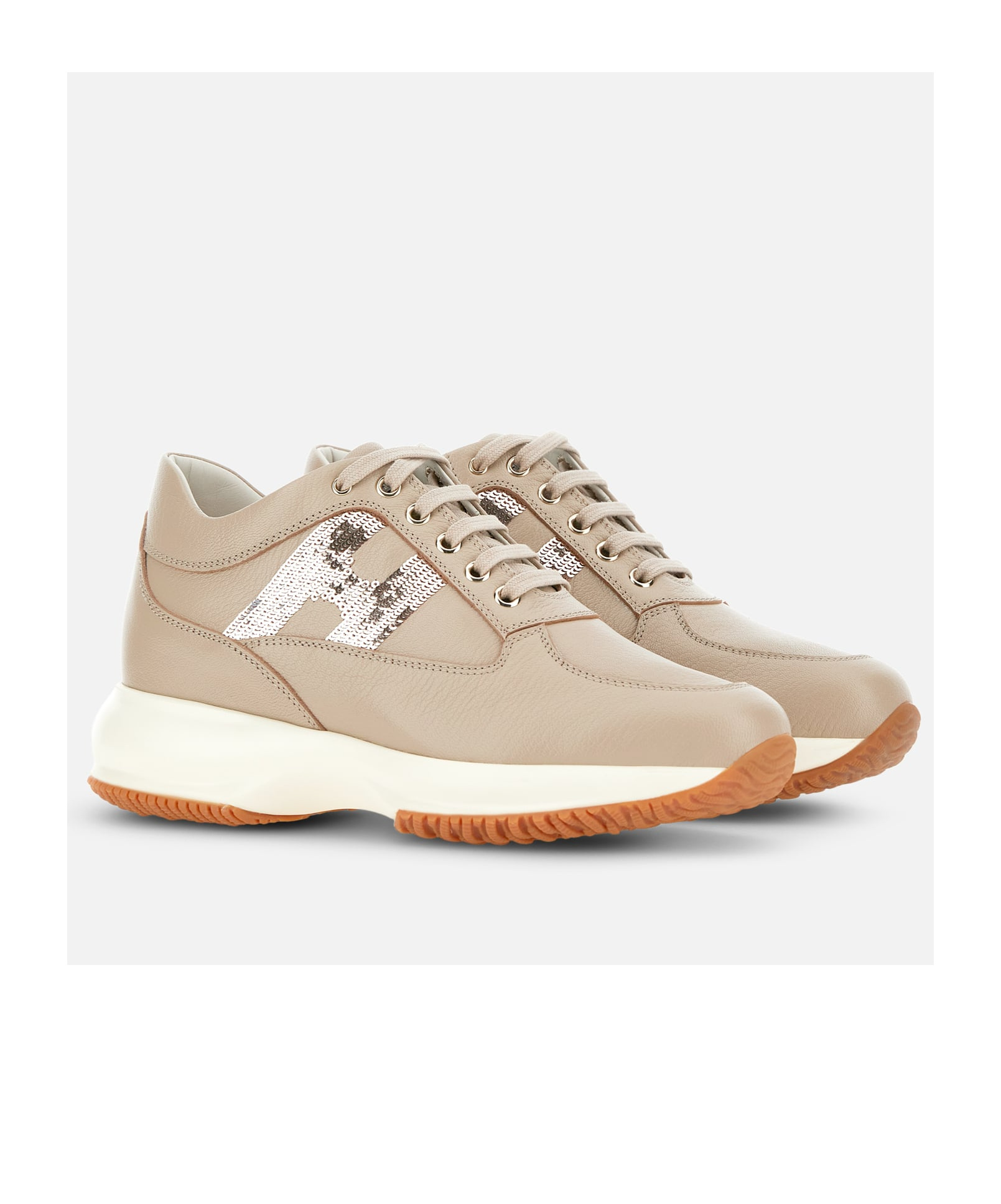 Hogan Low-top Sneakers In Nude