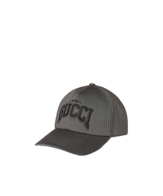 Gucci Embroidery Baseball Cap In Black