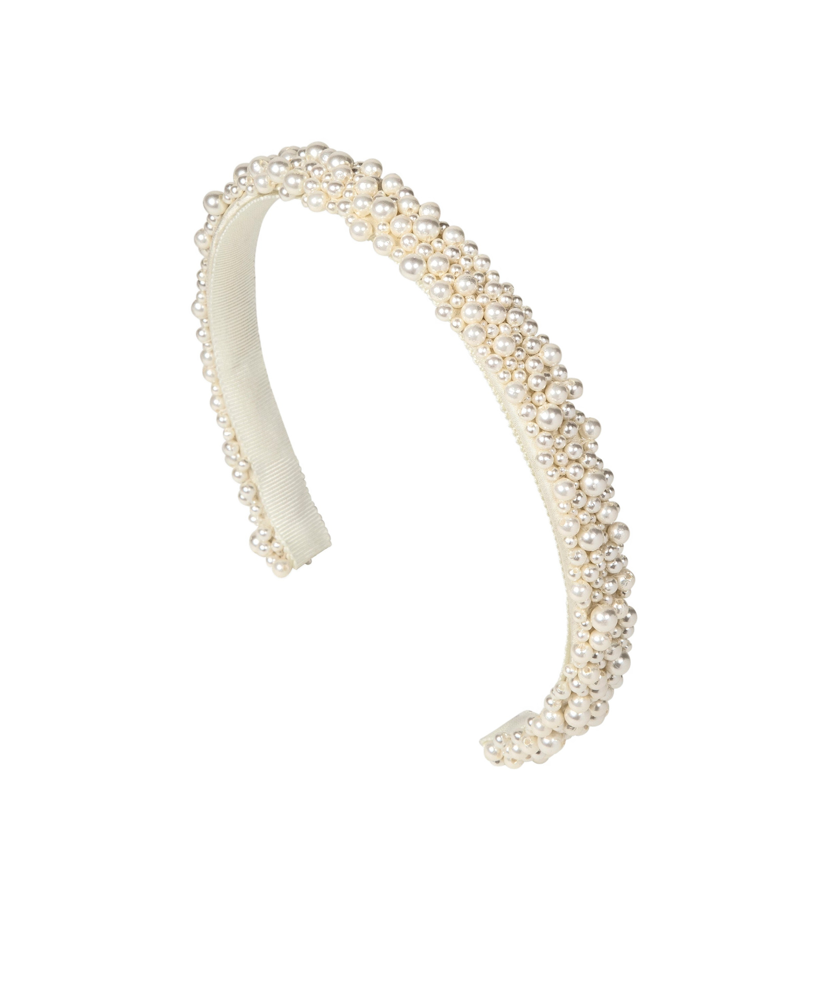 Jennifer Behr Bria Headband In Pearl