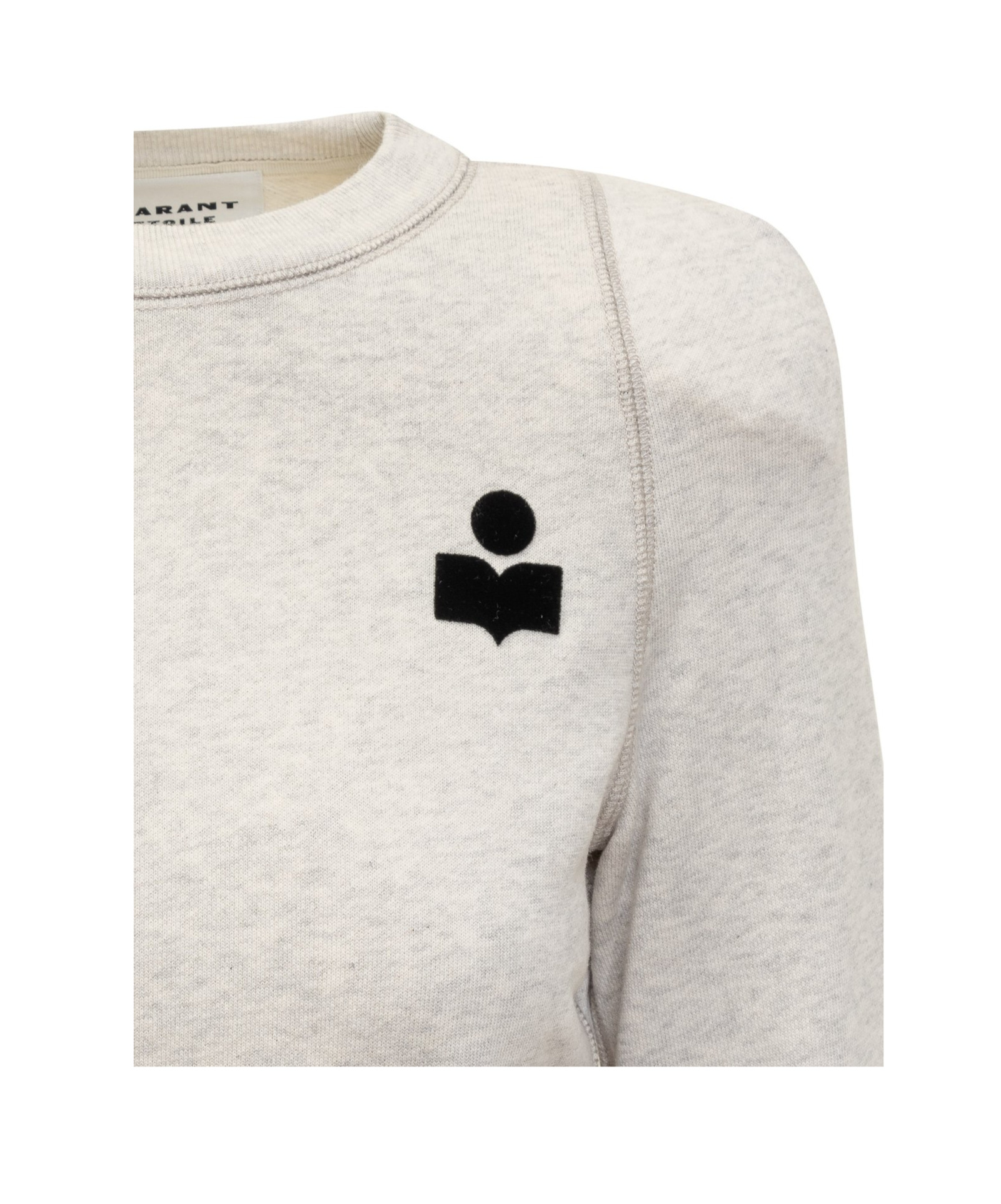 Shop Isabel Marant Étoile Logo Detailed Panelled Sweatshirt In White