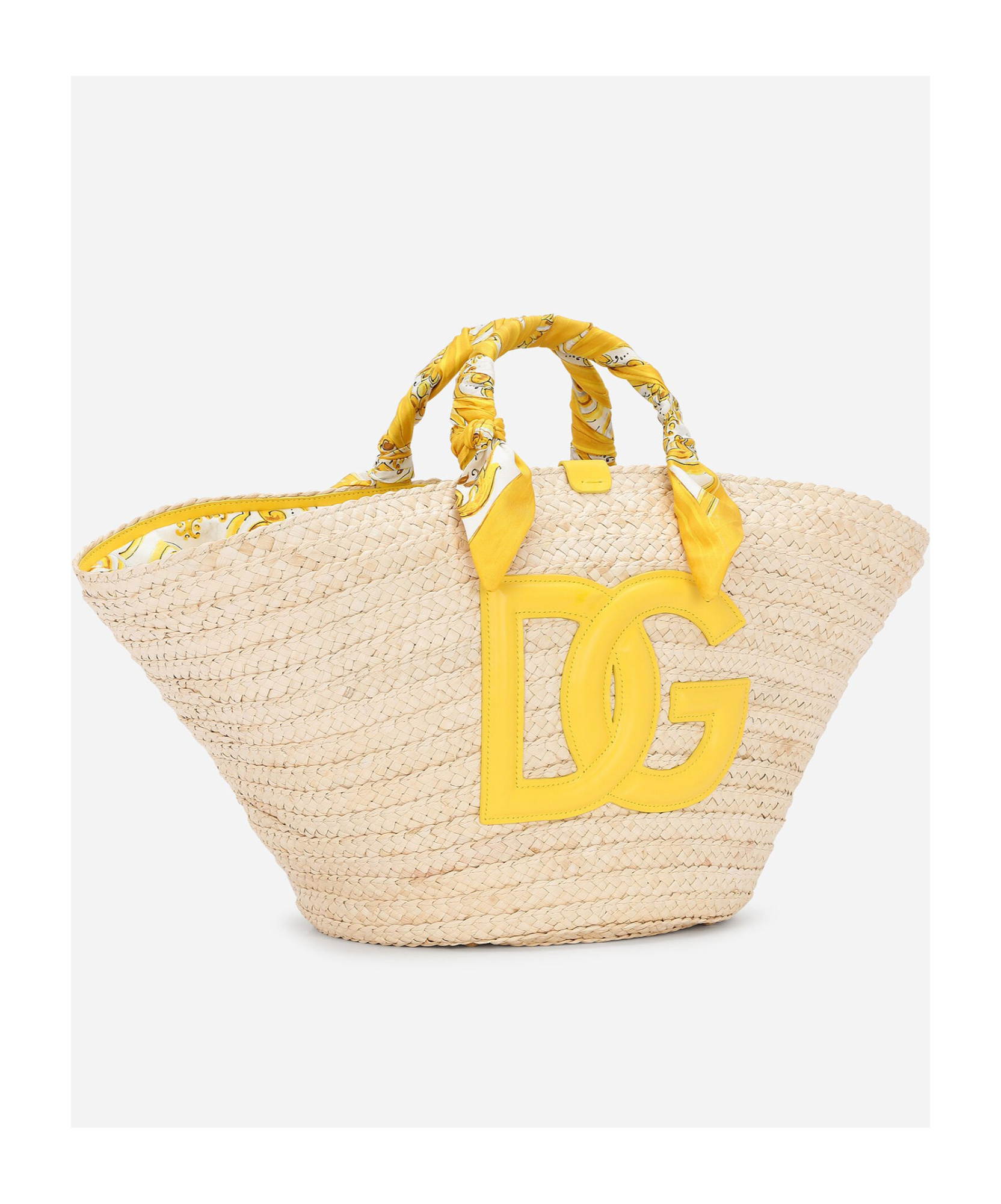 Dolce & Gabbana Medium Kendra Interwoven Tote Bag In Nude