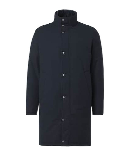 Herno Layered Padded Shell Down Coat In Black