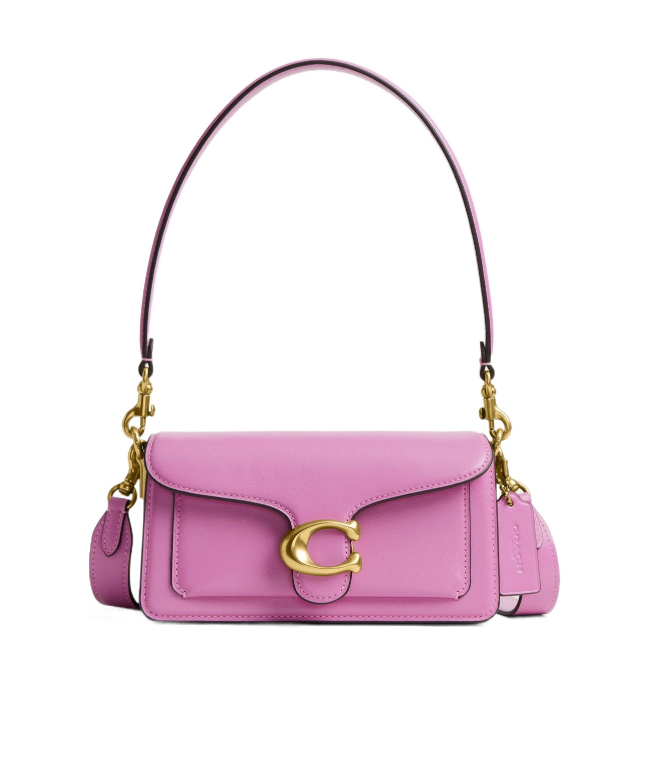 Coach Womens Fuschia Tabby 20 Leather Shoulder Bag In Pink