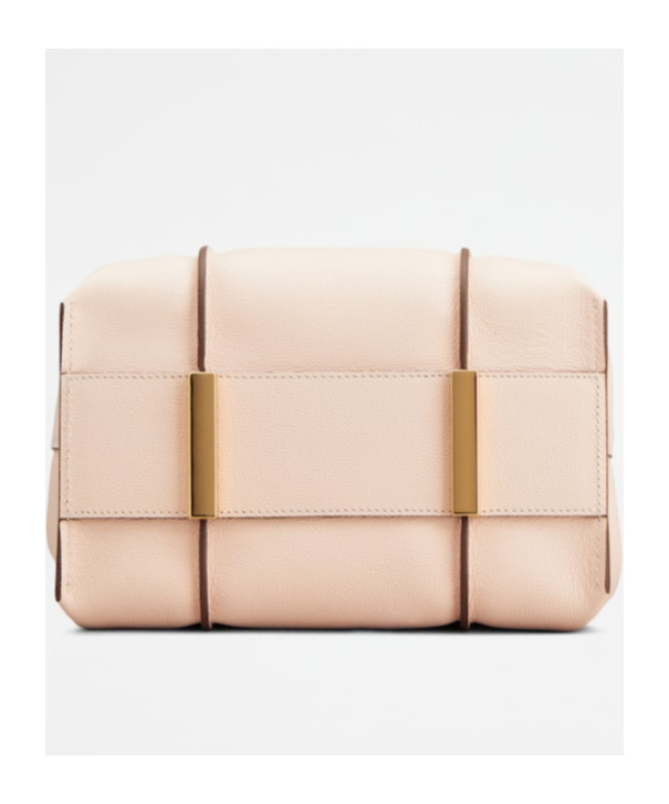 Shop Tod's Timeless Logo Plaque Tote Bag In Nude