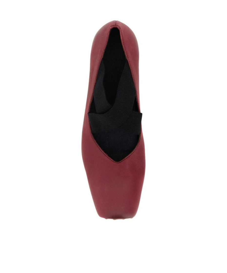 Uma Wang Heeled Ballet Flats In Black