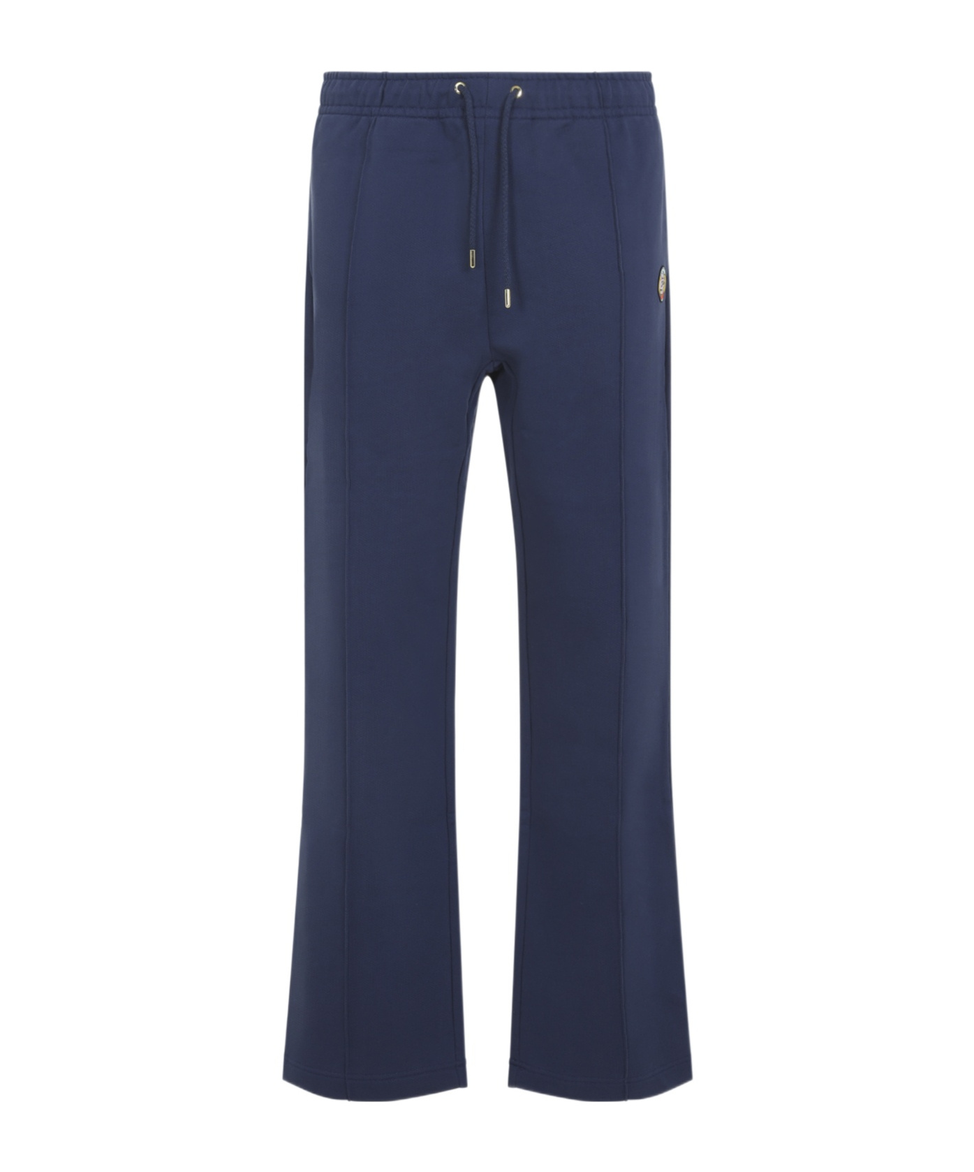 Casablanca Patch Open-hem Track Pants In Blue