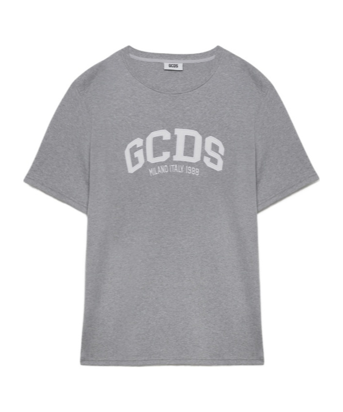 Gcds Lounge Logo Oversize T-shirt In Gray