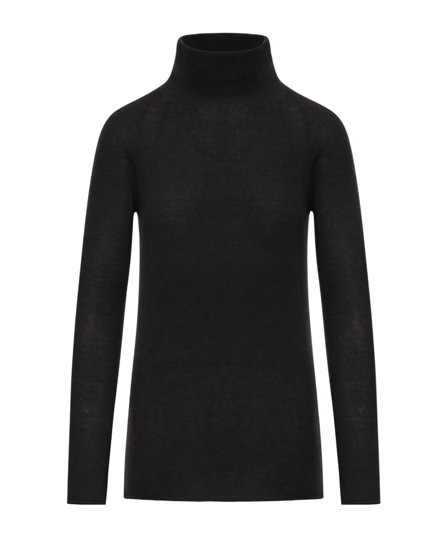 Roberto Collina Ribbed Turtleneck Cashmere Sweater In Black