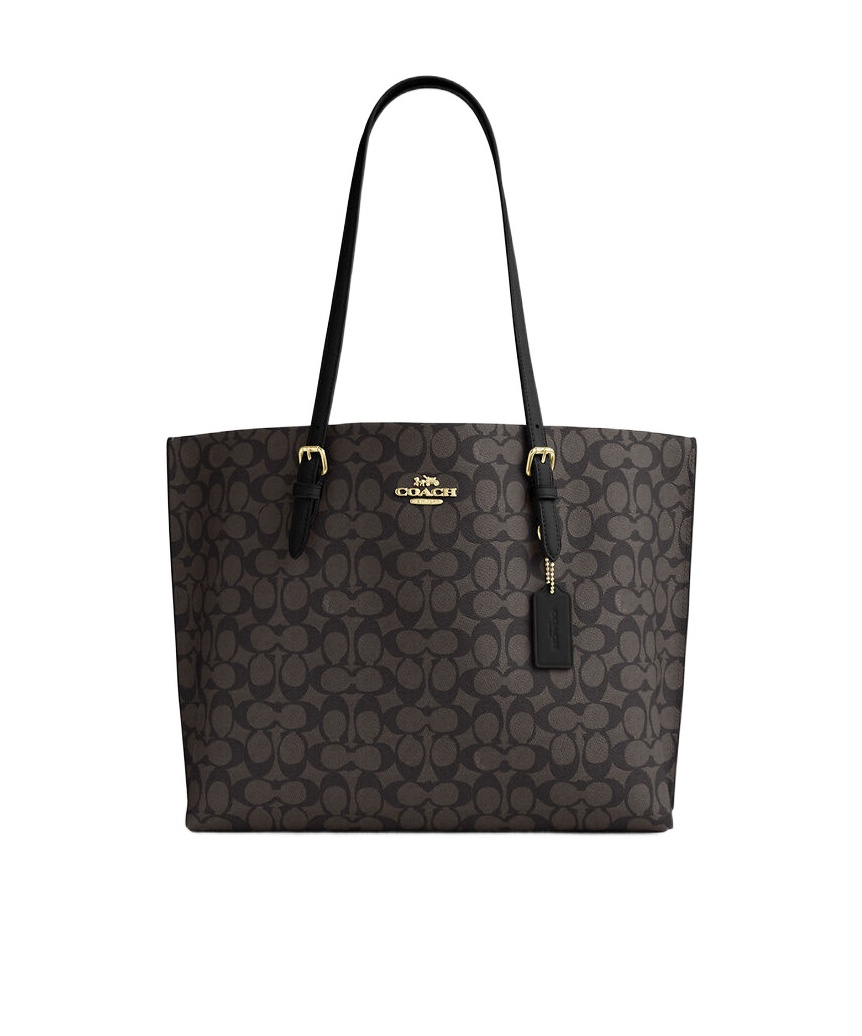 Coach Double Handle Shoulder Bag In Black