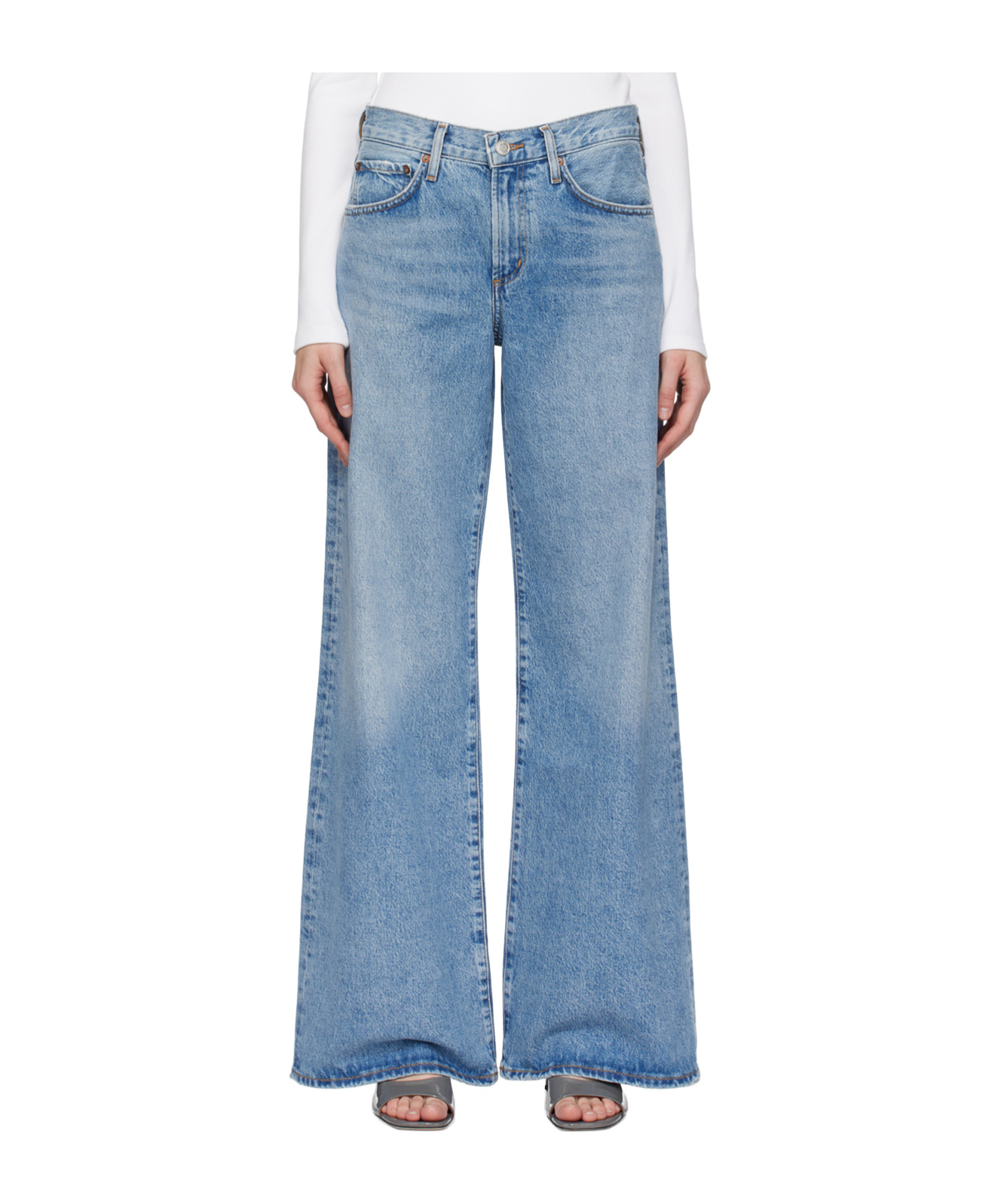 Agolde Five Pocket Denim Trousers