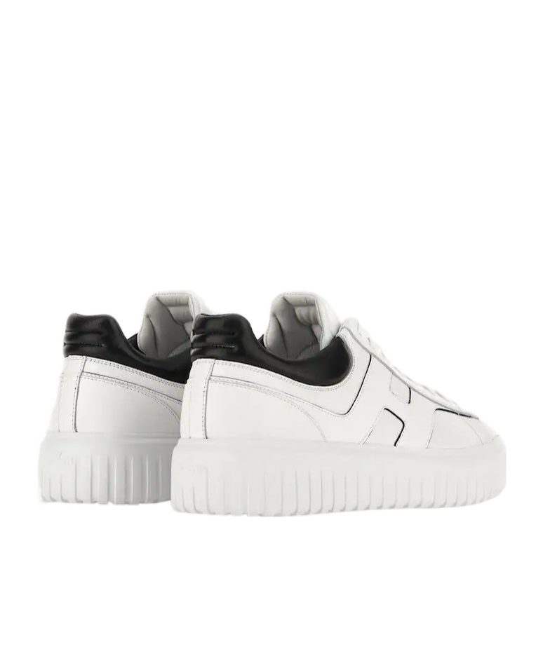 Hogan H-stripes Platform Sneakers In White