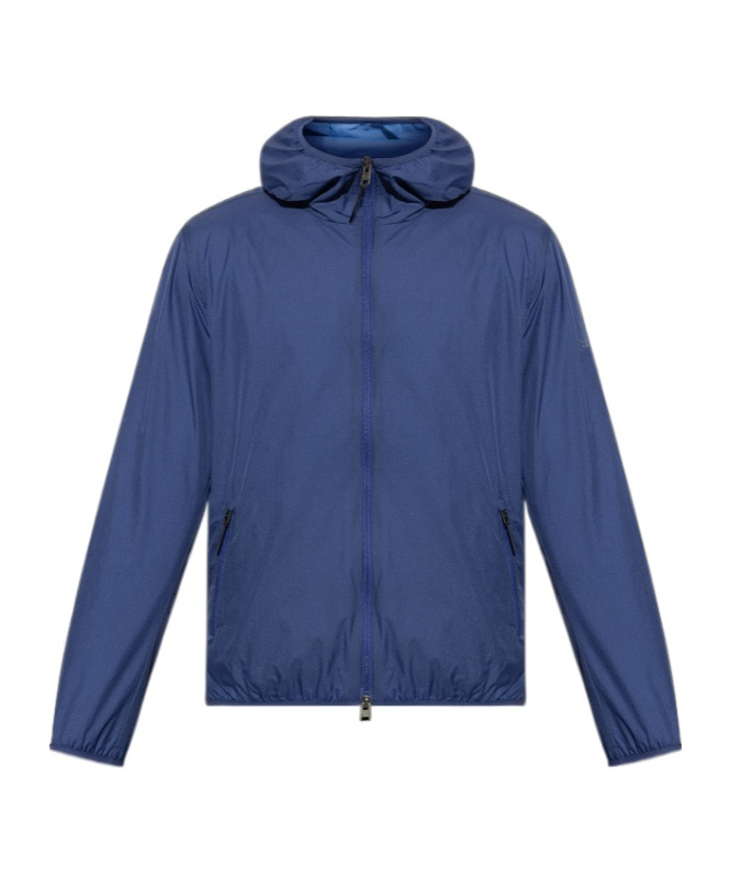 Woolrich Ultralight Hooded Jacket In Blue