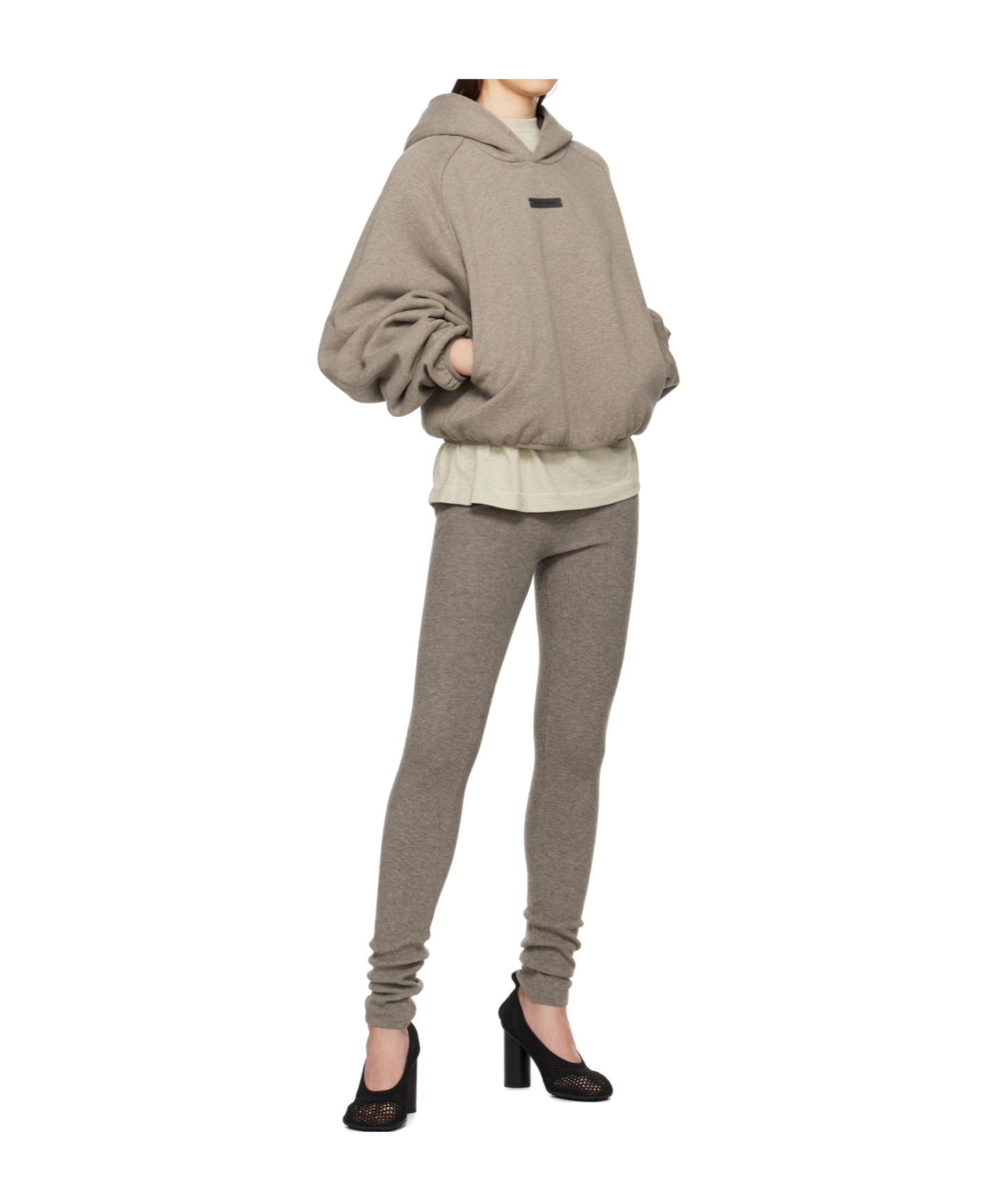 Essentials Taupe Modern Fit Hoodie In Brown