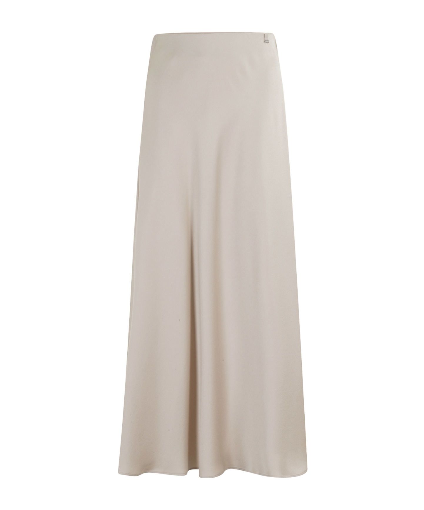 Herno Chantilly Midi Skirt With Elasticized Waistband In Neutral