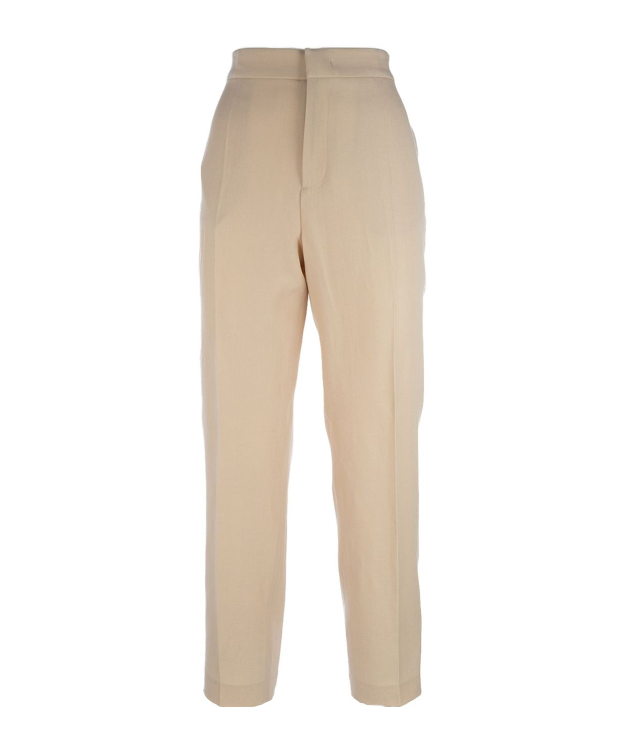 Fabiana Filippi Trousers High-waisted Back Pockets In Nude
