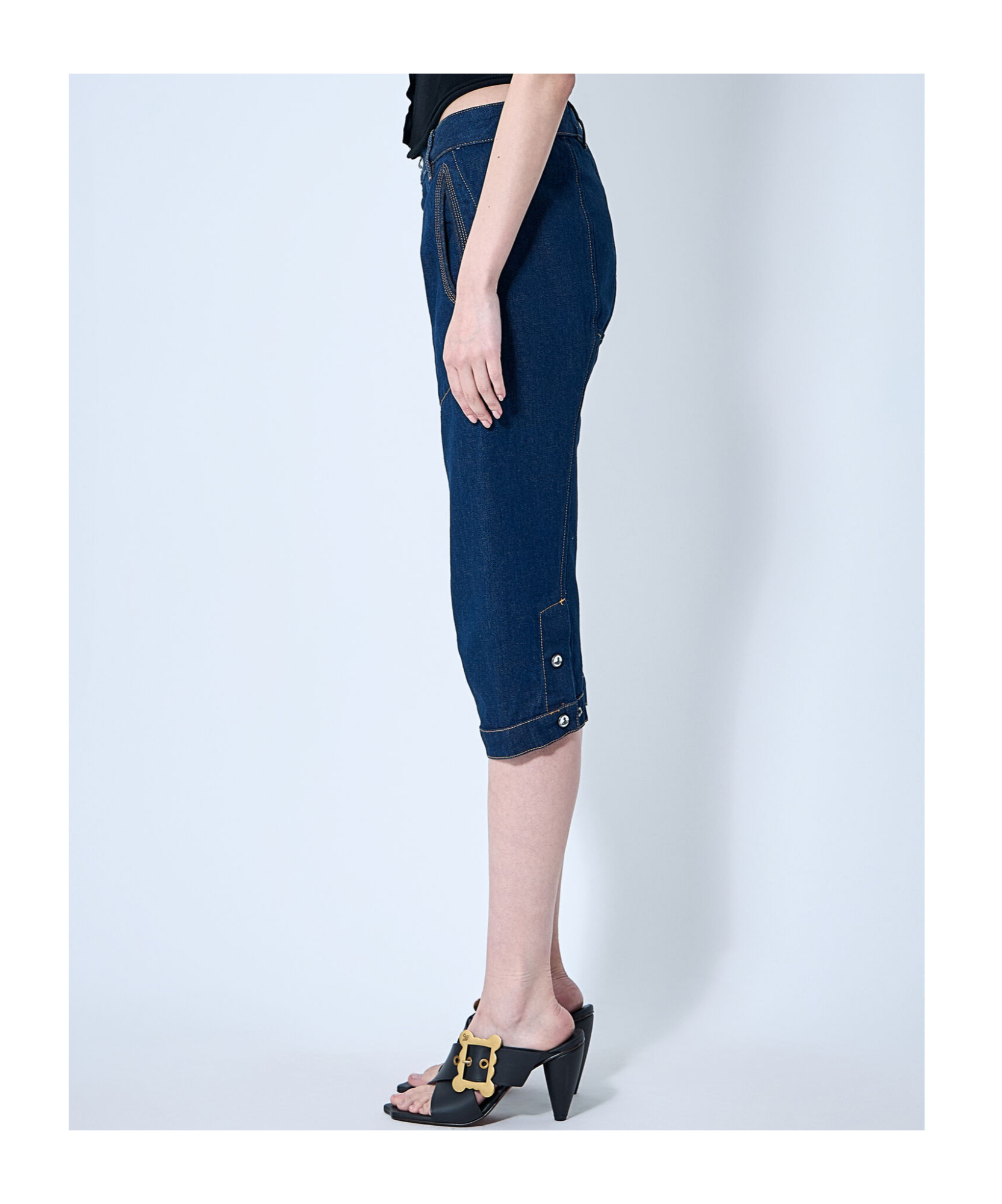 Vivienne Westwood Knee-length Denim Shorts In Pink