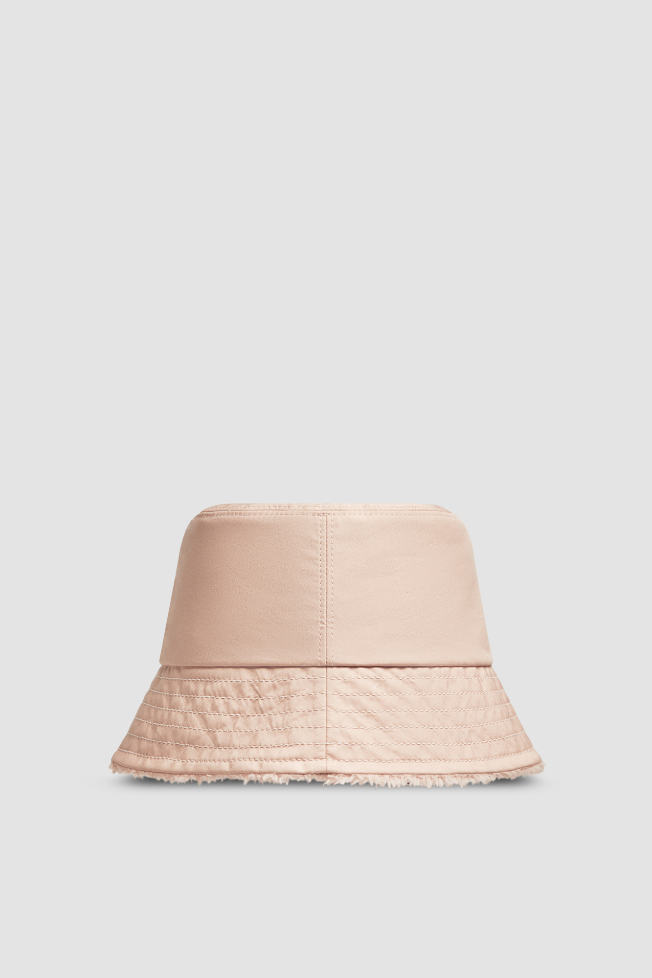 Moncler Logo Bucket Hat In Nude