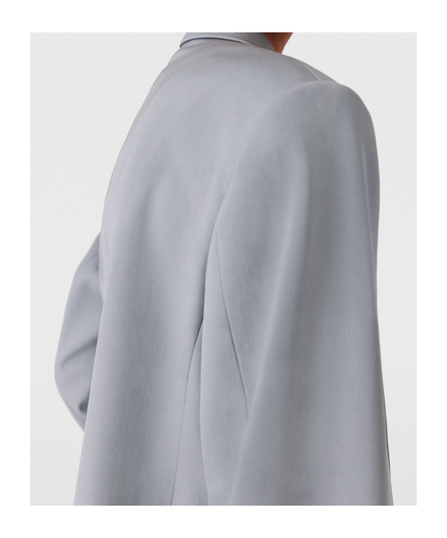 Stella Mccartney Oversized Double-breasted Blazer In Gray