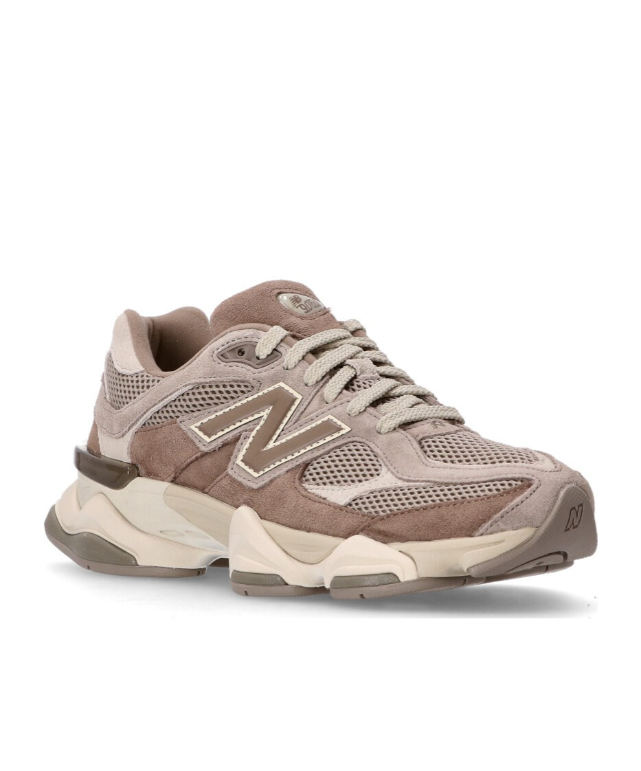 New Balance Mens Mushroom Seasalt 9060 Suede And Mesh Low-top Trainers In Nude