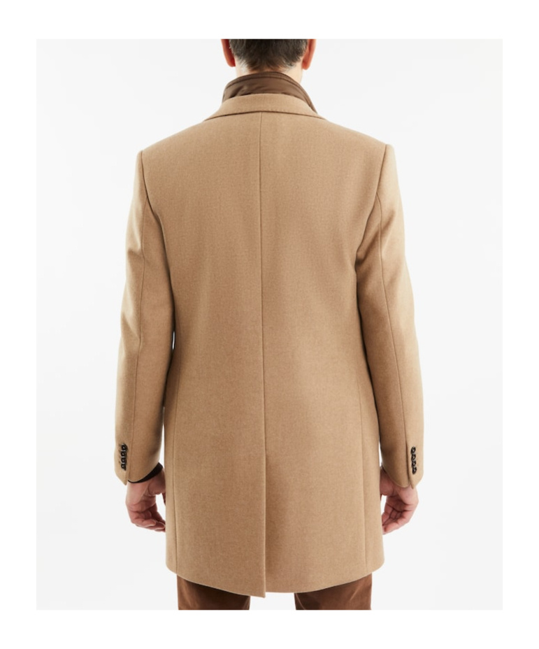 Fay Wool Cashmere Coat In Nude