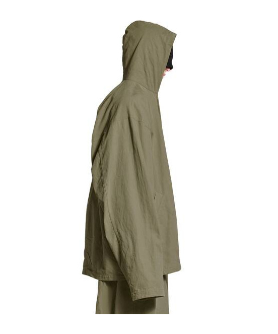 Balenciaga Hoded Zipper Jacket In Green