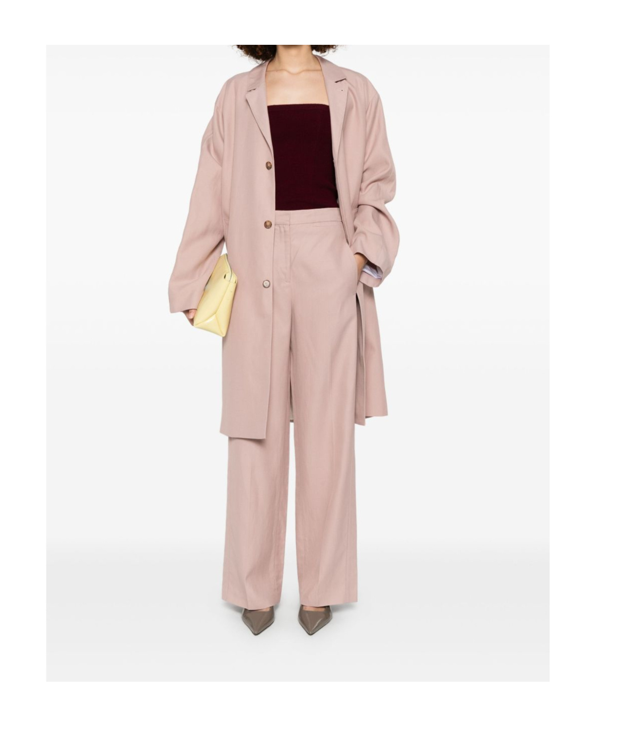 Loulou De Saison Solid Color Trousers In Gray