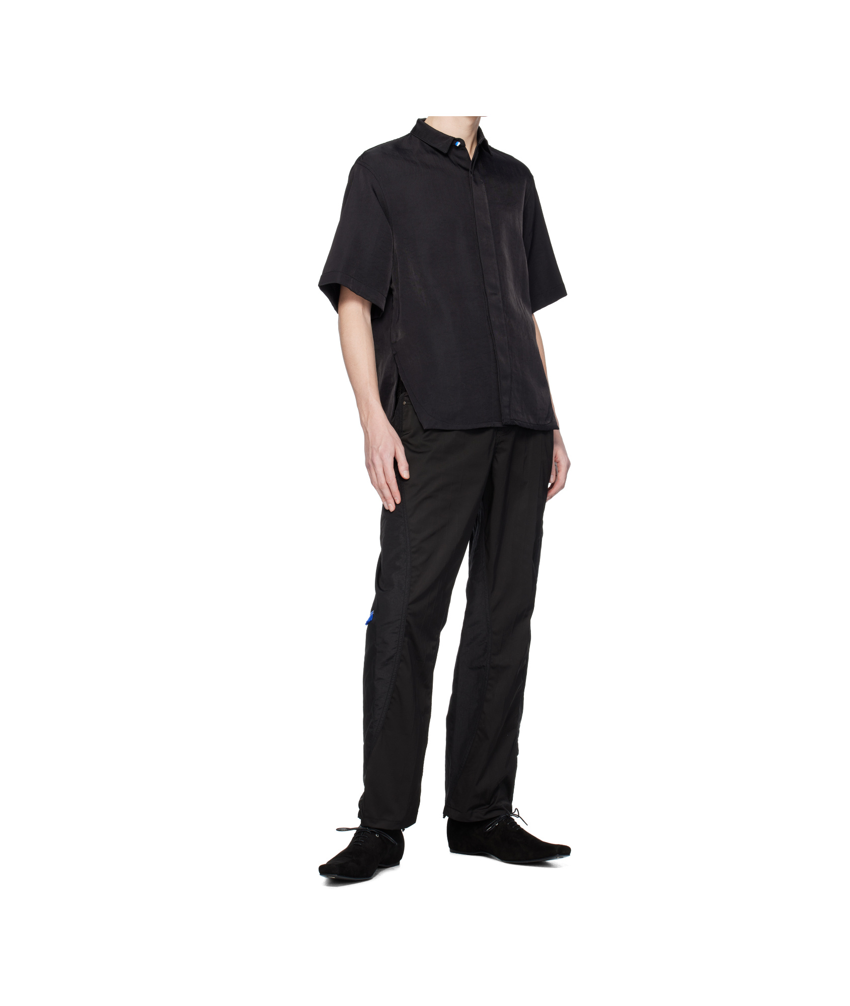 Ader Error Half Sleeve Shirt In Black