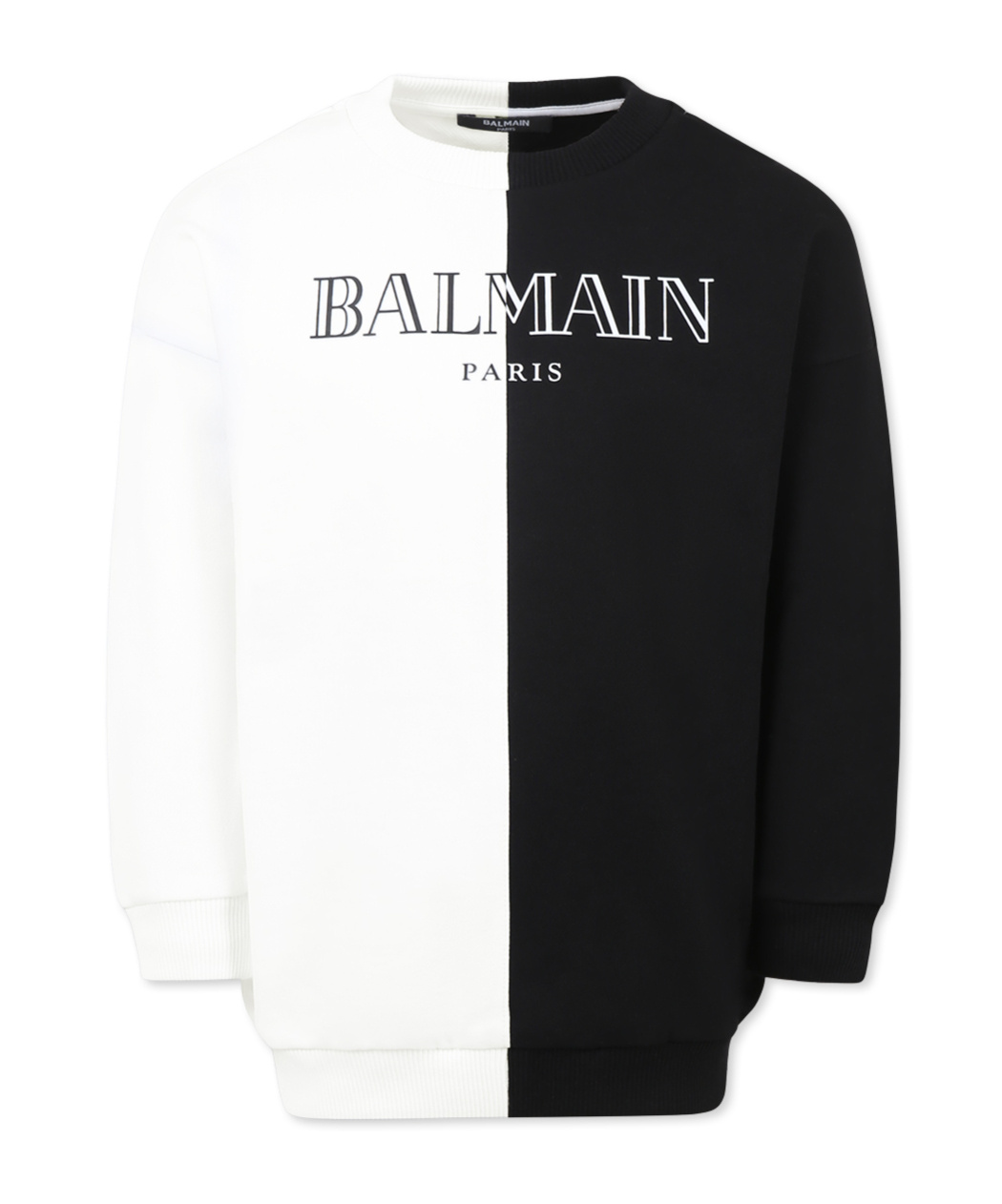 BALMAIN BI-COLOUR SWEATSHIRT