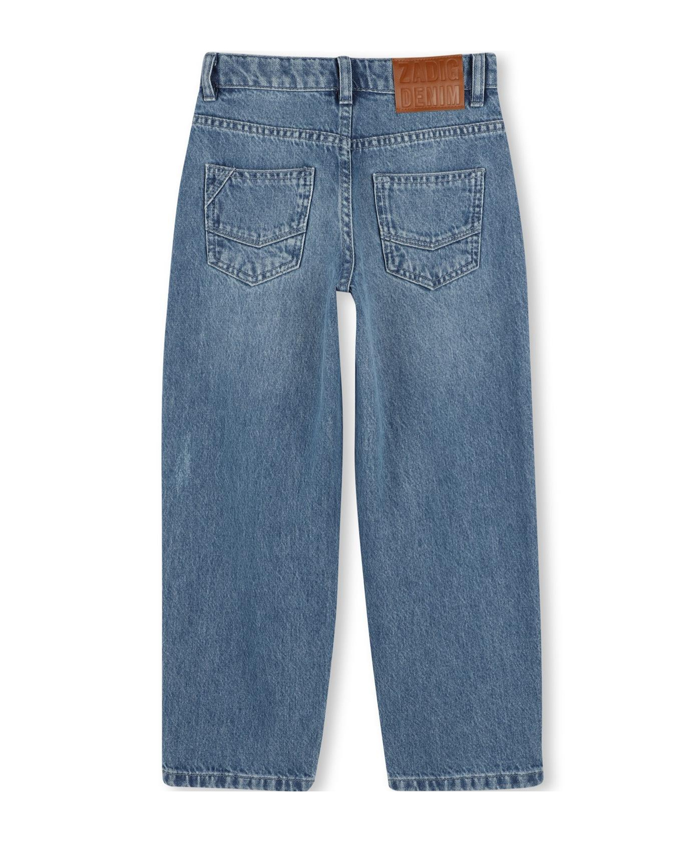Zadig & Voltaire Logo-patch Jeans In Blue