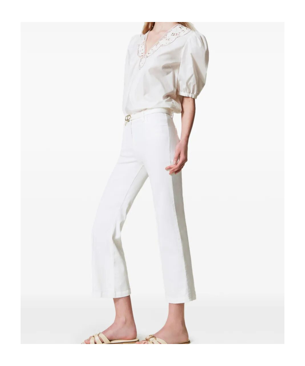 TWINSET BELTED TROUSERS