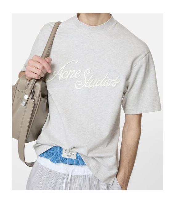 Acne Studios Exford U Pique Tourist Logo Melange