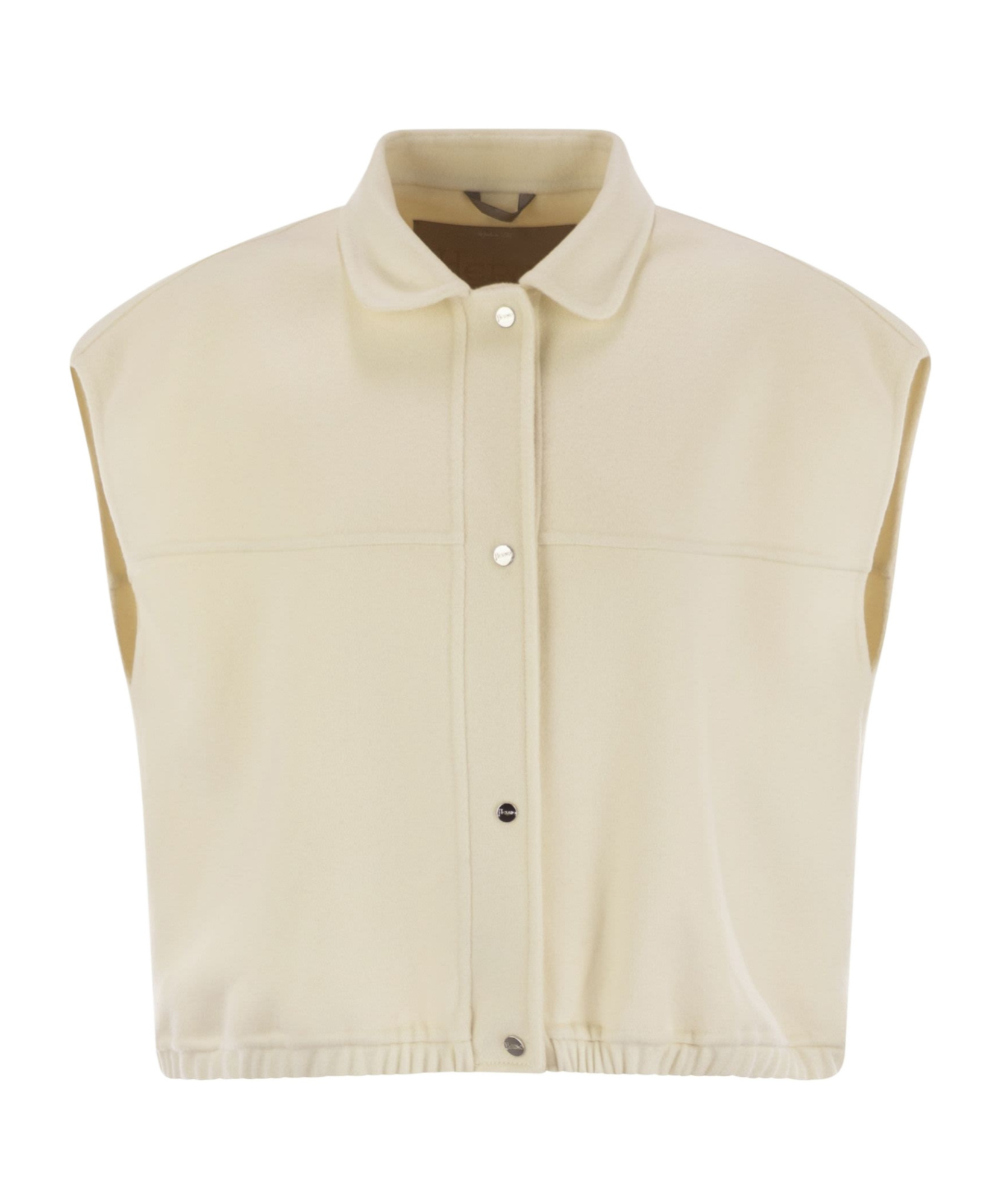 Herno Double Wool Waistcoat In Neutral