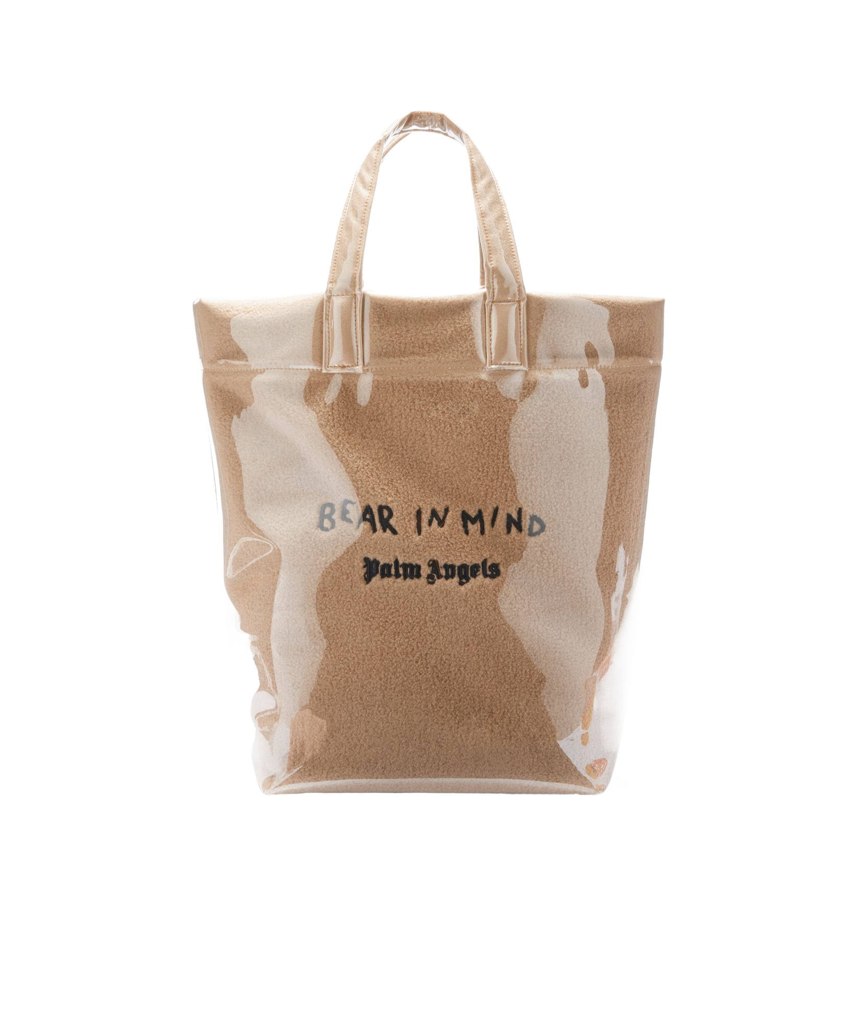 Palm Angels Bear In Mind Tote Bag In Nude