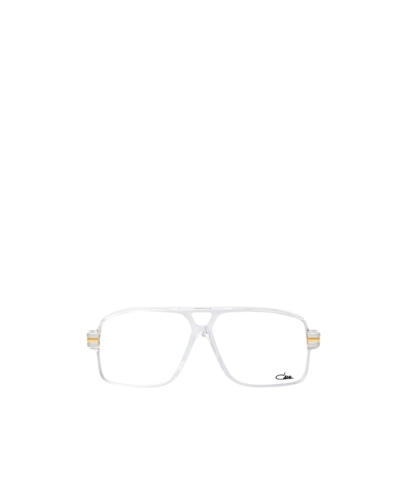 Cazal Rectangular Frame Glasses In White
