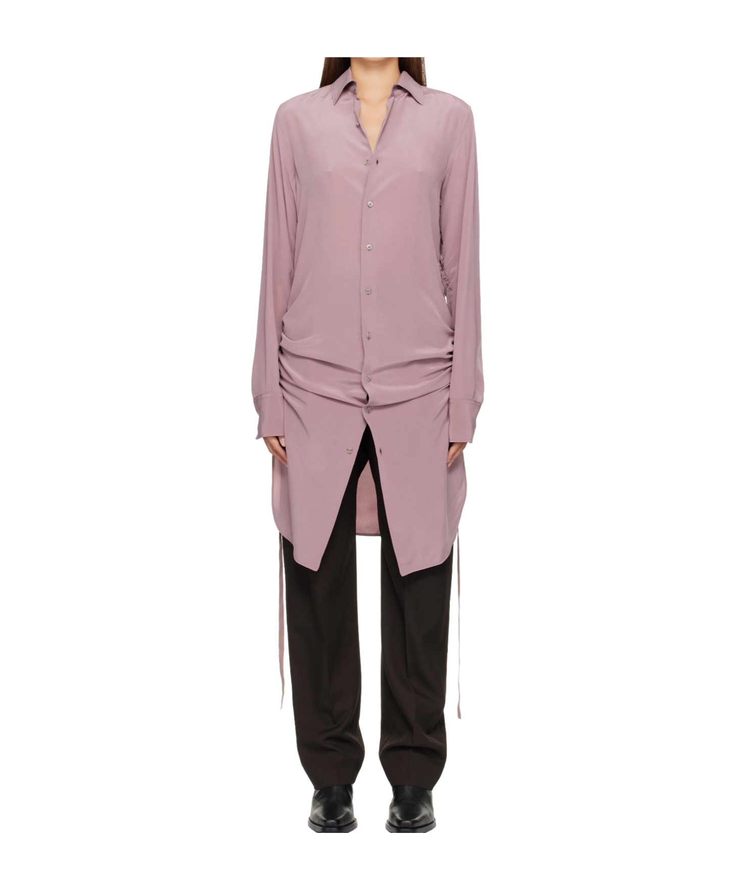 Ann Demeulemeester Sandrina High Comfort Shirt In Purple