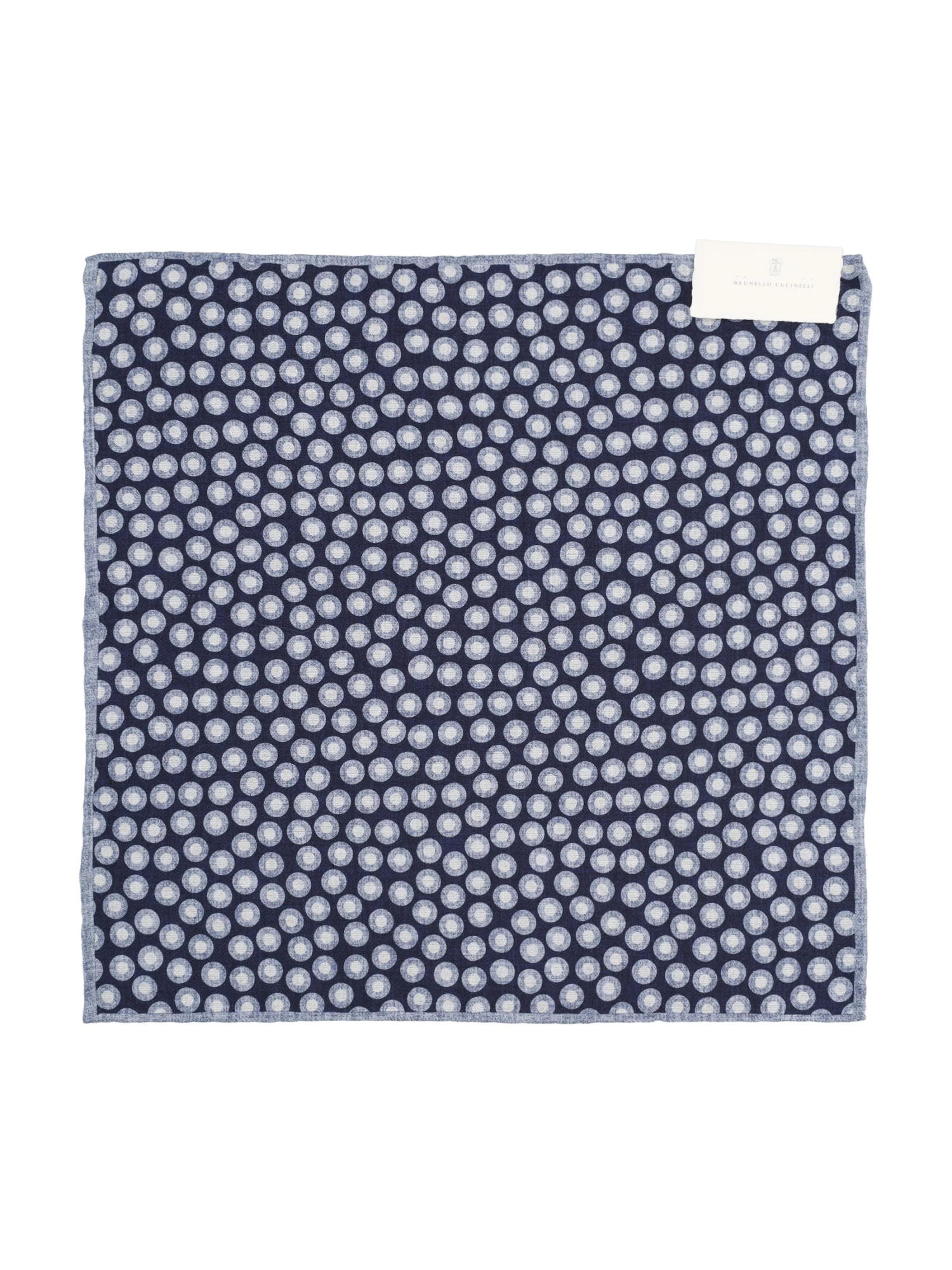 Brunello Cucinelli Patterned Pocket Square In Blue