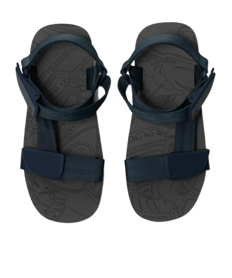 Burberry Trek Sandals With Shield Buckles In Black