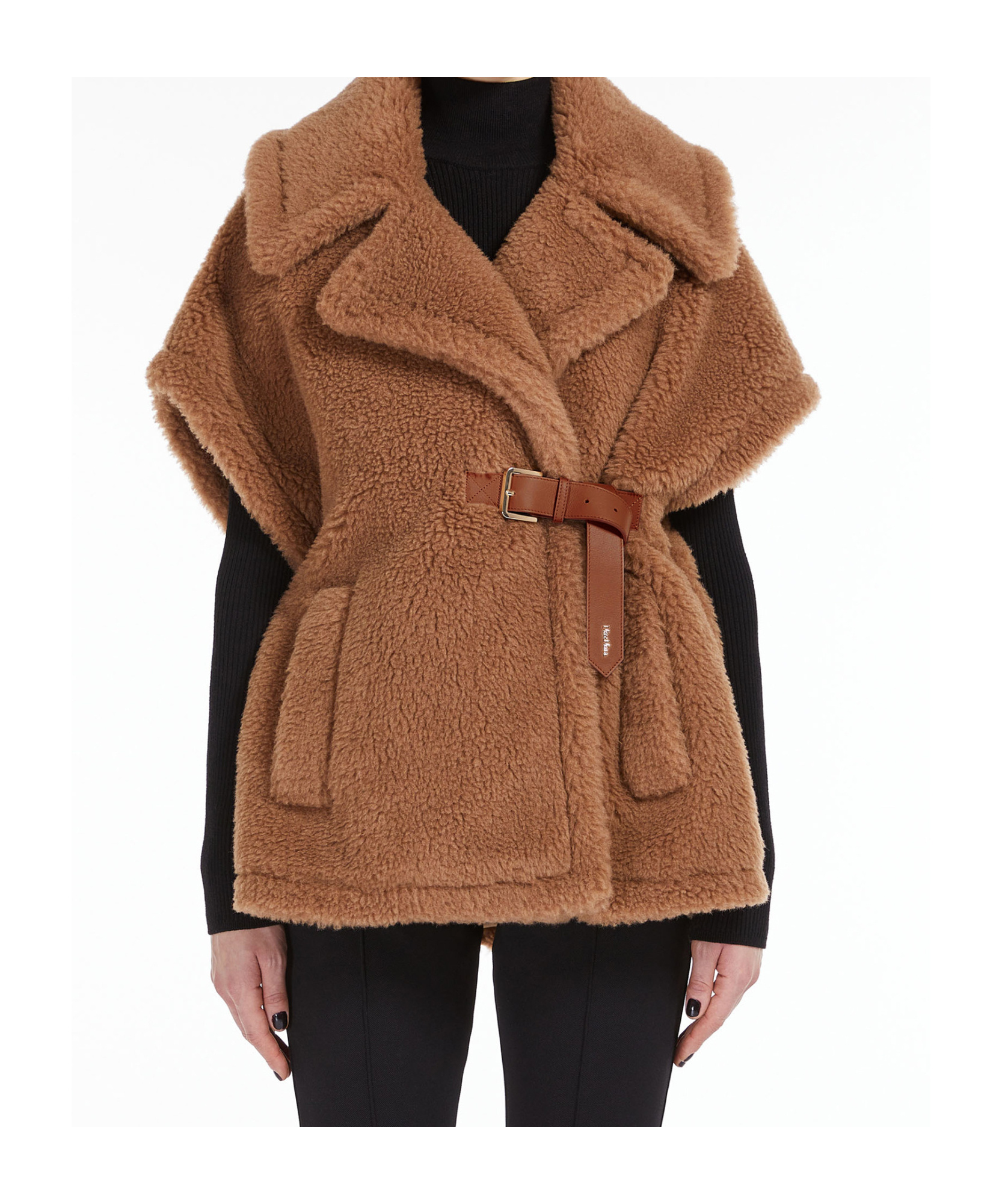 Max Mara Newbab Camel Hair And Silk Cape