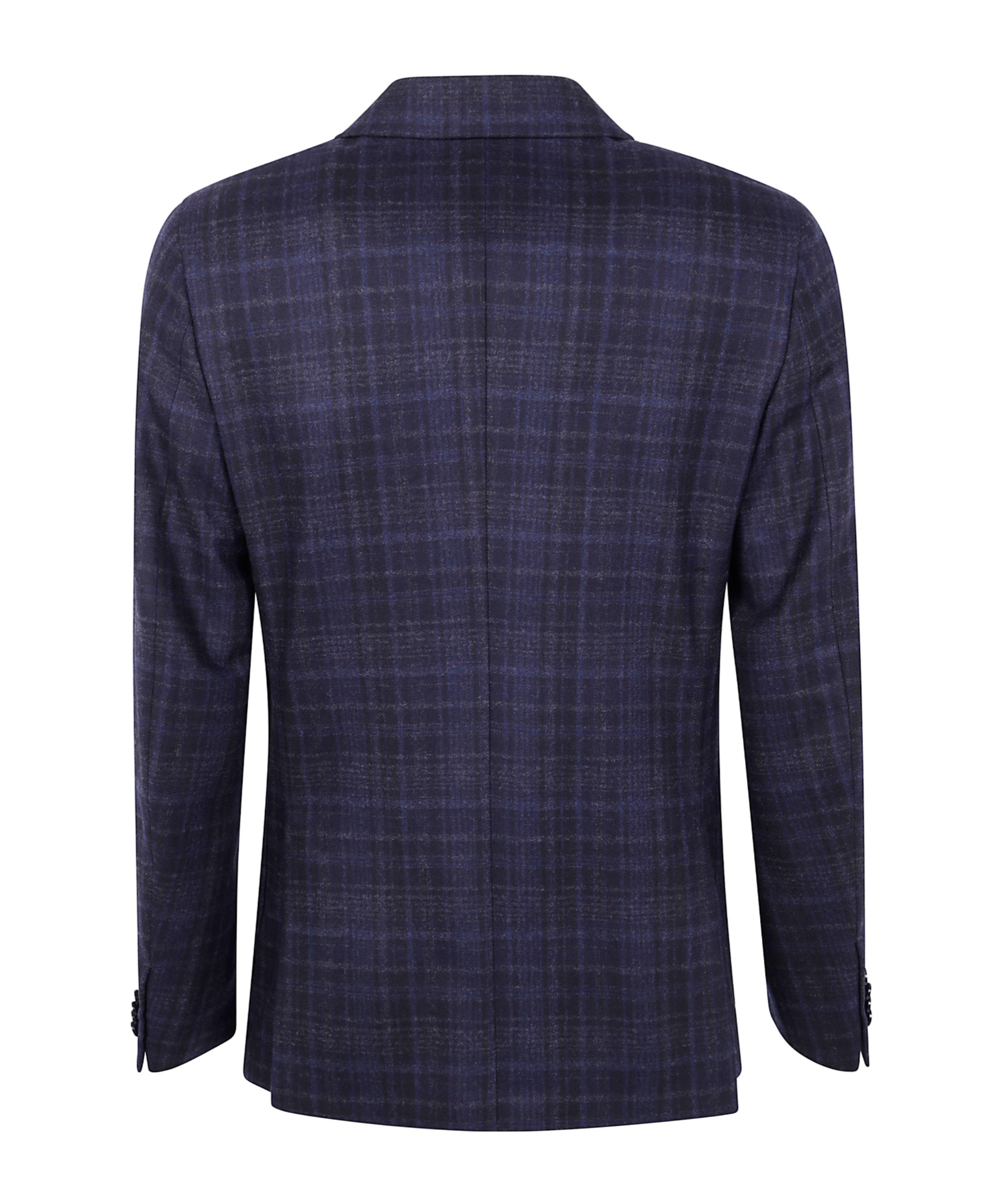 Zegna Wool Jacket With Chest And Front Pockets In Black